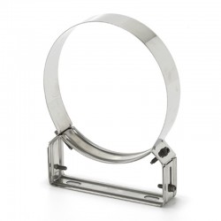 Abraçadeira c/apoio regulável 4/8 cm em Inox