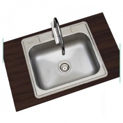 Lava-louças AIR-M19000 de encastrar 1 pia 54x50x18