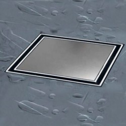 Sifão de duche em Inox 13x13 cm