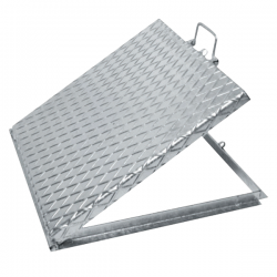 Tampa de inspeção em aço galvanizado 80x80 cm