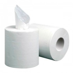 Papel toalha de mão branco 100 metros
