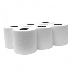 Papel toalha de mão branco 100 metros