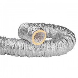 Tubo de alumínio flexível com isolamento diâmetro 102 mm - 10m