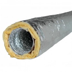 Tubo de alumínio flexível com isolamento diâmetro 127 mm - 10m