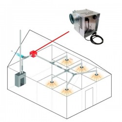 Grupo de distribuição de ar quente 600 m3/h
