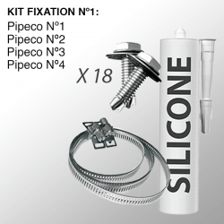 Kit fixação e instalação de membrana imperméabilisante Pipeco