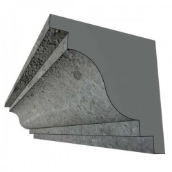 Molde em poliestireno EPS para cornija P2 150x150