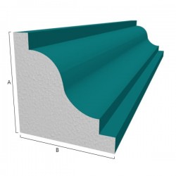 Molde em poliestireno EPS para cornija P2 150x150