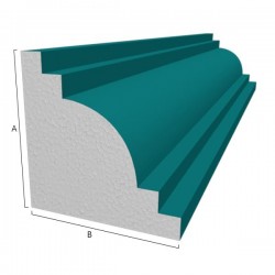 Molde em poliestireno EPS para cornija P3 150x150