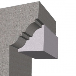 Molde em poliestireno EPS para cornija P1 150x150