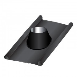Cobre águas em chumbo-Inox para chaminé 5º a 35º Preto / antracite
