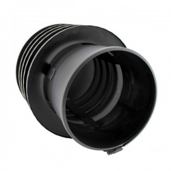 Chapéu Saturno para chaminé em Inox simples Preto / antracite