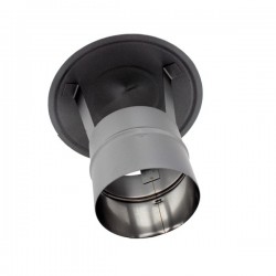 Chapéu para chaminé em Inox simples Preto / antracite