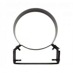 Abraçadeira c/apoio regulável 4/8 cm Inox Preto / antracite