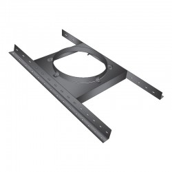 Suporte placa para tubagem chaminé Inox Preto / antracite