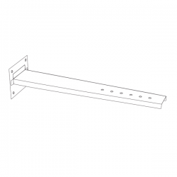 Suporte de distância em Inox Preto / antracite