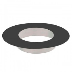 Remate com aba extra larga Inox Preto-Antracite