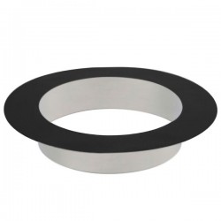 Remate mural e teto em Inox Preto / antracite