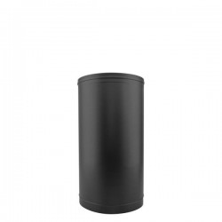 Tubo de chaminé em Inox simples 33 cm Preto / antracite