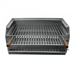 Grelhador a carvão BROIL em Inox 70x40