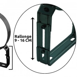 Extensão para abraçadeira de apoio regulável 9 a 16 cm Preto / antracite