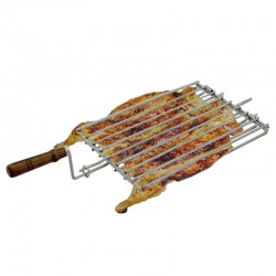 Grelha para churrasco em Inox 32x22 cm