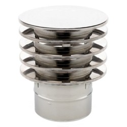 Chapéu Saturno para chaminé em Inox parede dupla