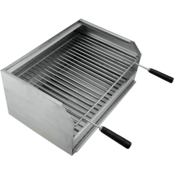 Grelhador a Carvão BROIL em Inox 50x40 | Churrasqueira Exterior
