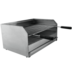 Grelhador a carvão BROIL em Inox 60x40