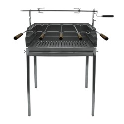 Barbecue BLAZE com Espeto e Pés em Inox 60x40 | Churrasqueira a Carvão