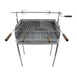 Barbecue BLAZE com Espeto e Pés em Inox 80x40 | Churrasqueira a Carvão