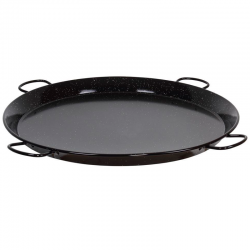 Frigideira para Paella de aço esmaltado com 4 pegas 115cm