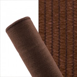 Rede sombra e ocultação 90% castanha 120gr 2x50m