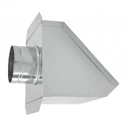Chapéu para salamandra a Pellets em Inox simples