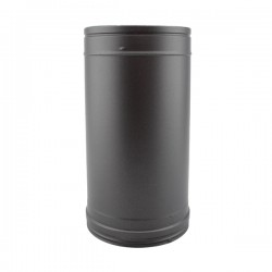 Tubo rígido Inox parede dupla isolado 33cm Preto / antracite