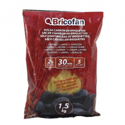 Carvão em briquetes autocendivel 1,5KG