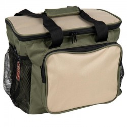 Saco térmico verde e bege 35l