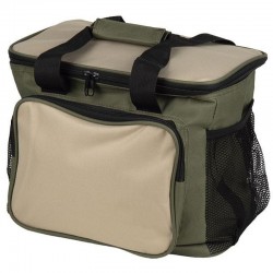 Saco térmico verde e bege 35l