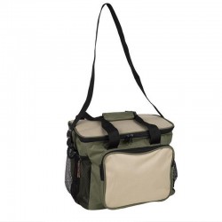 Saco térmico verde e bege 35l