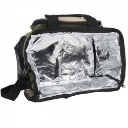 Saco térmico verde e bege 35l