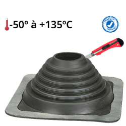Membrana impermeável em EPDM para telhado Pipeco Nº 4 Ø70 ao Ø177 mm