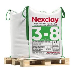 Granulo de argila expandida 8 - 12,5 mm big-bag 1,5 m3