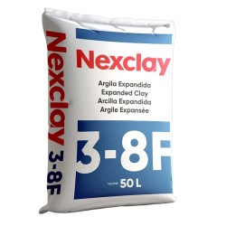 Granulo de argila expandida 6,3 - 12,5 mm saco 50L