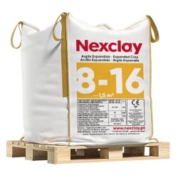 Granulo de argila expandida 8 - 16 mm big-bag 1,5 m3