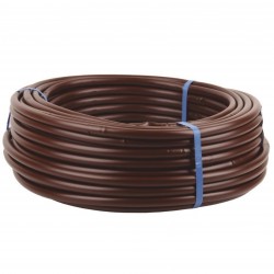 Tubo gota-a-gota castanho perfurado 33/33cm Ø16 - 50 metros
