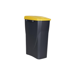 Caixote do lixo reciclagem amarelo 45L