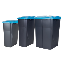 Caixote do lixo reciclagem azul 45L