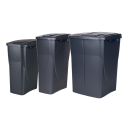 Caixote do lixo reciclagem preto 45L