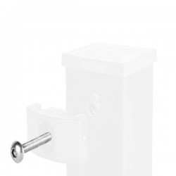 Abraçadeira TOP branco RAL9016 parafuso métrico inox
