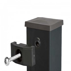 Abraçadeira TOP cinzento escuro RAL7016 parafuso métrico inox